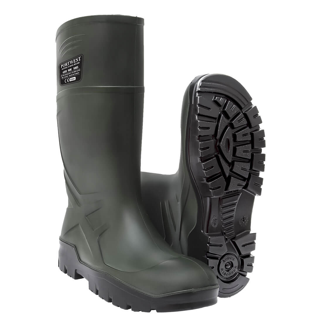 FD95GNR PU Μπότα Ασφαλείας Wellington S5 CI FO - Image 1