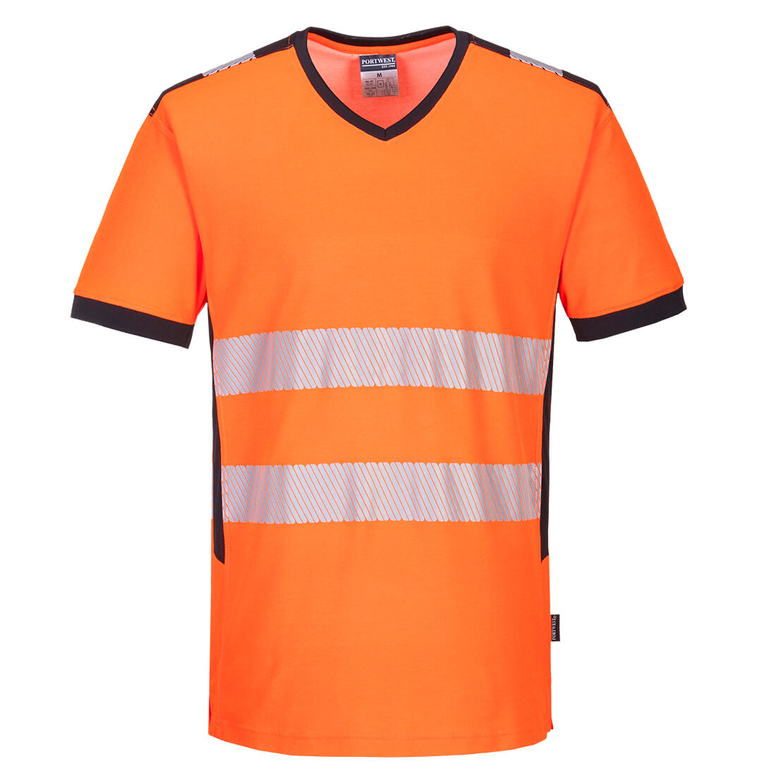 PW310OBR PW3 Ανακλαστικό T-Shirt με V - Image 1