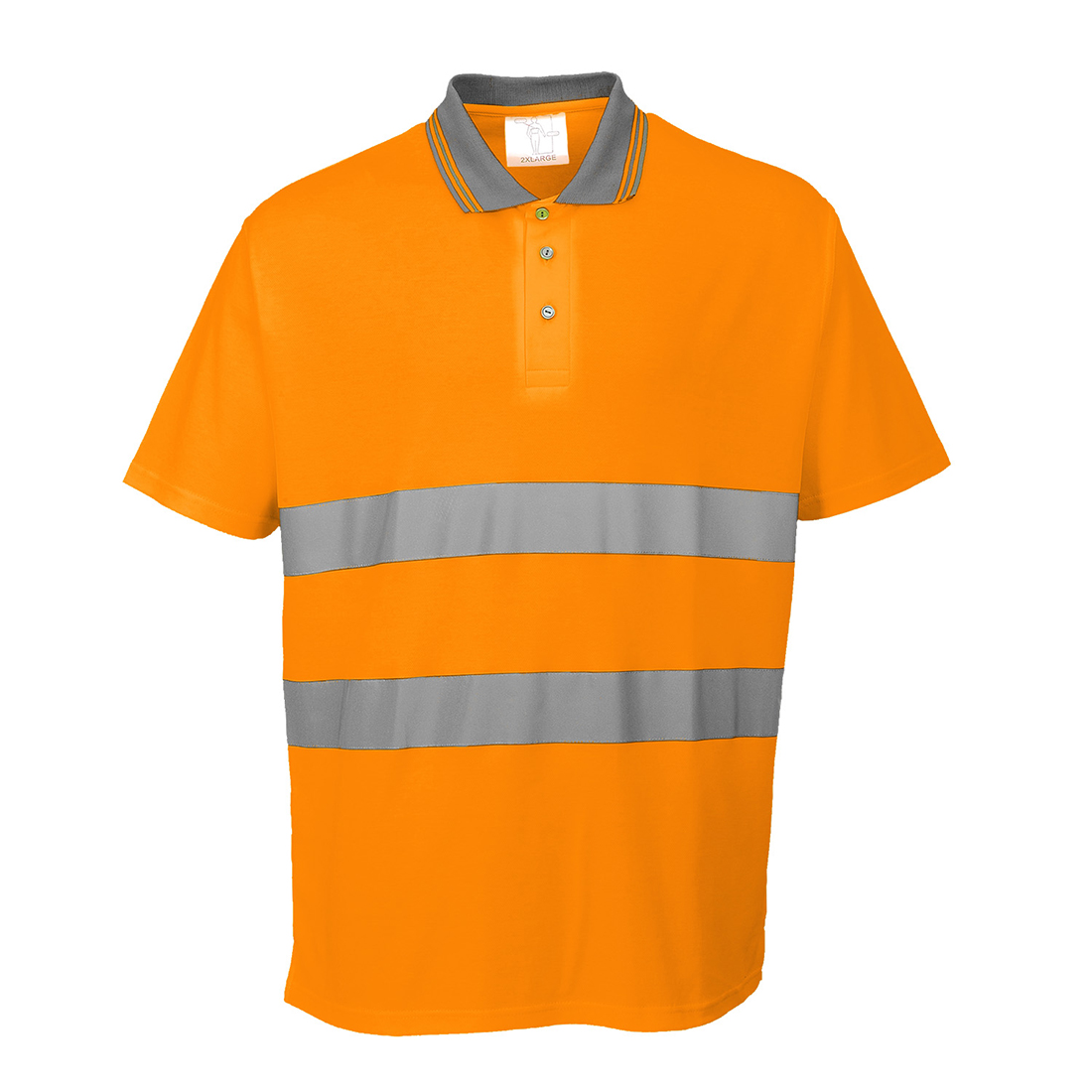 S171ORR Ανακλαστικό Μπλουζάκι Πόλο Cotton Comfort S/S - Image 1