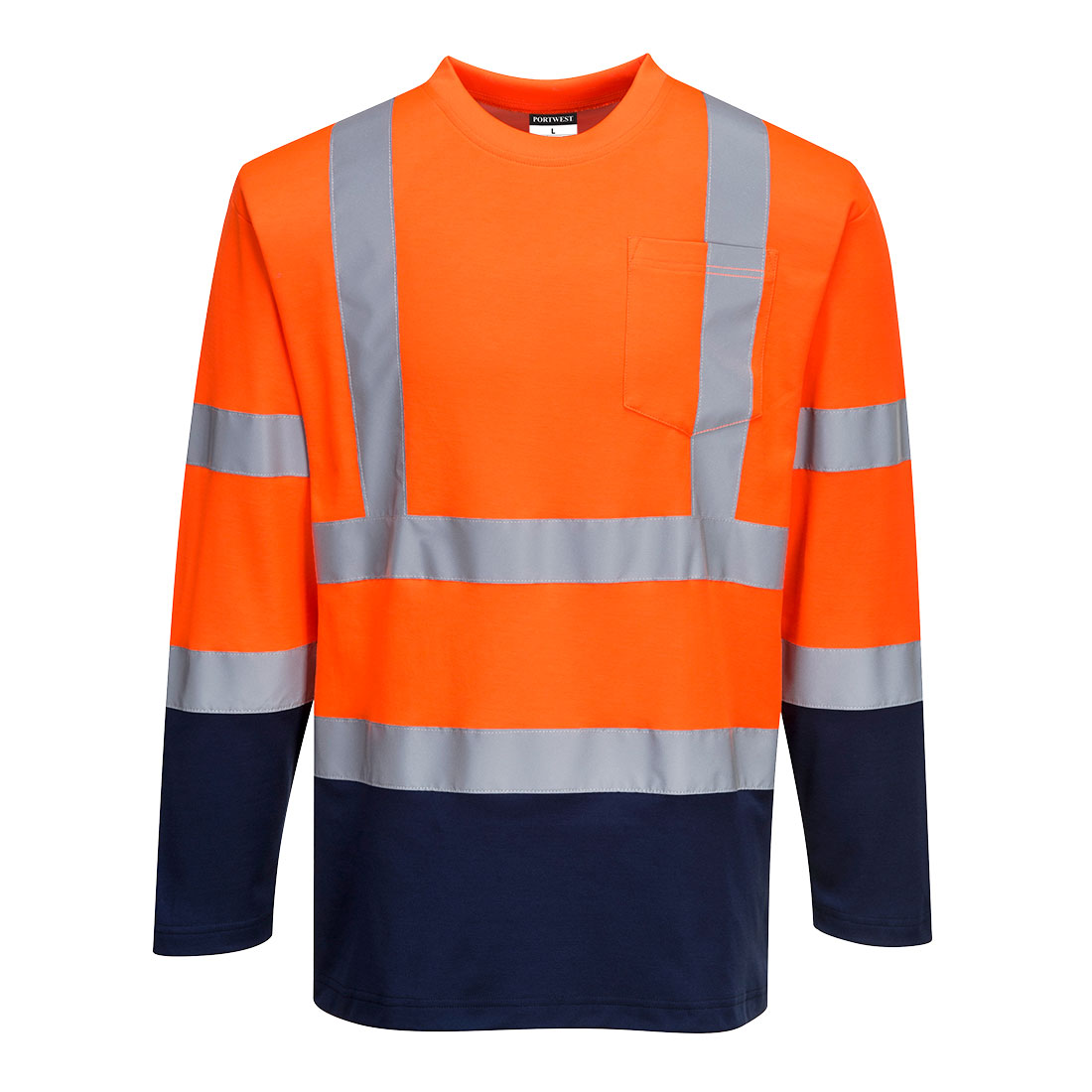 S280ONR Μακρυμάνικο Δίχρωμο Cotton Comfort T-Shirt - Image 1