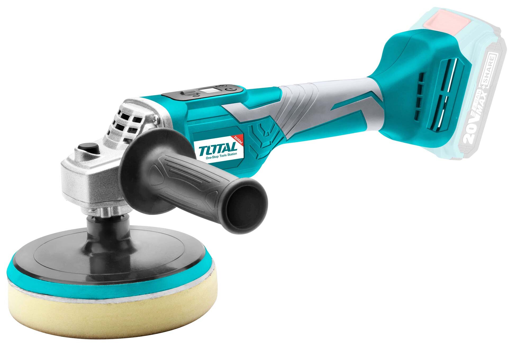 TAPLI2001 TOTAL ΕΠΑΓΓ. ΓΩΝΙΑΚΟΣ ΑΛΟΙΦΑΔΟΡΟΣ ΜΠΑΤ. Li-ion 20V / 150mm ΧΩΡΙΣ ΜΠΑΤΑΡΙΑ & ΦΟΡΤΙΣΤΗ (TAPLI2001) - Image 1