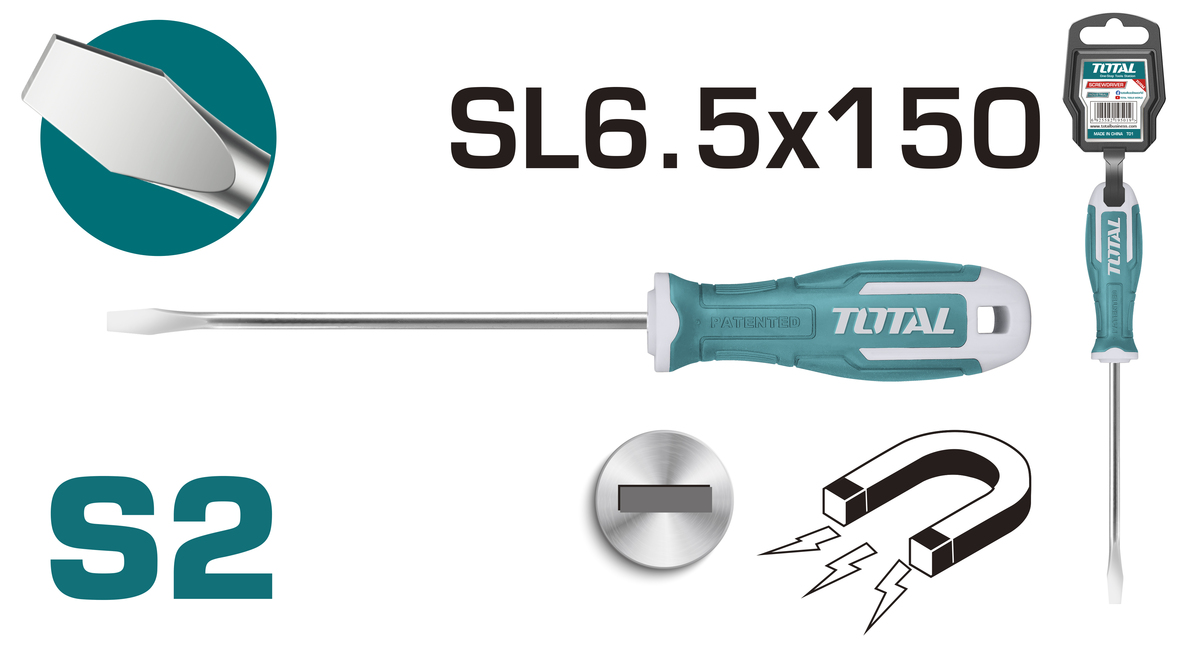 THT266150 TOTAL ΚΑΤΣΑΒΙΔΙ ΜΑΓΝΗΤΙΚΟ ΙΣΙΟ SL 6.5 X 150mm (THT266150) - Image 1