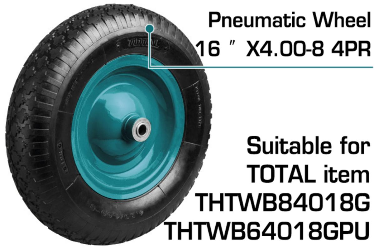 THTWB84018G-W TOTAL ΡΟΔΑ ΑΝΤΑΛΛΑΚΤΙΚΗ 4.00-8 / 16" ΓΙΑ THTWB84018G (THTWB84018G-W) - Image 1