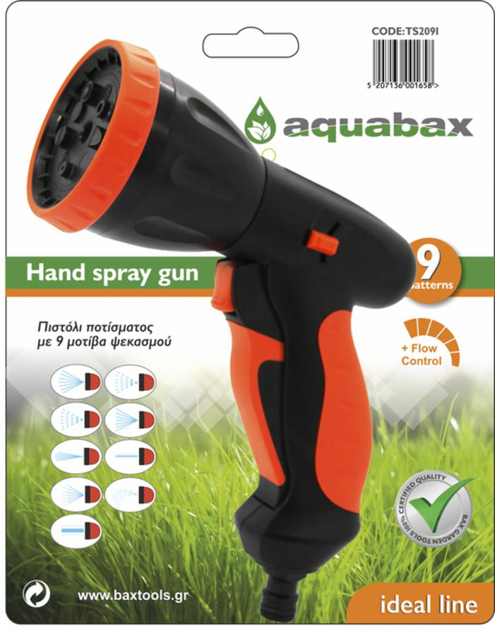 TS2091 AQUABAX ΠΙΣΤΟΛΙ ΠΟΤΙΣΜΑΤΟΣ ΜΕ 9 ΜΟΤΙΒΑ ΨΕΚΑΣΜΟΥ (TS2091) - Image 1