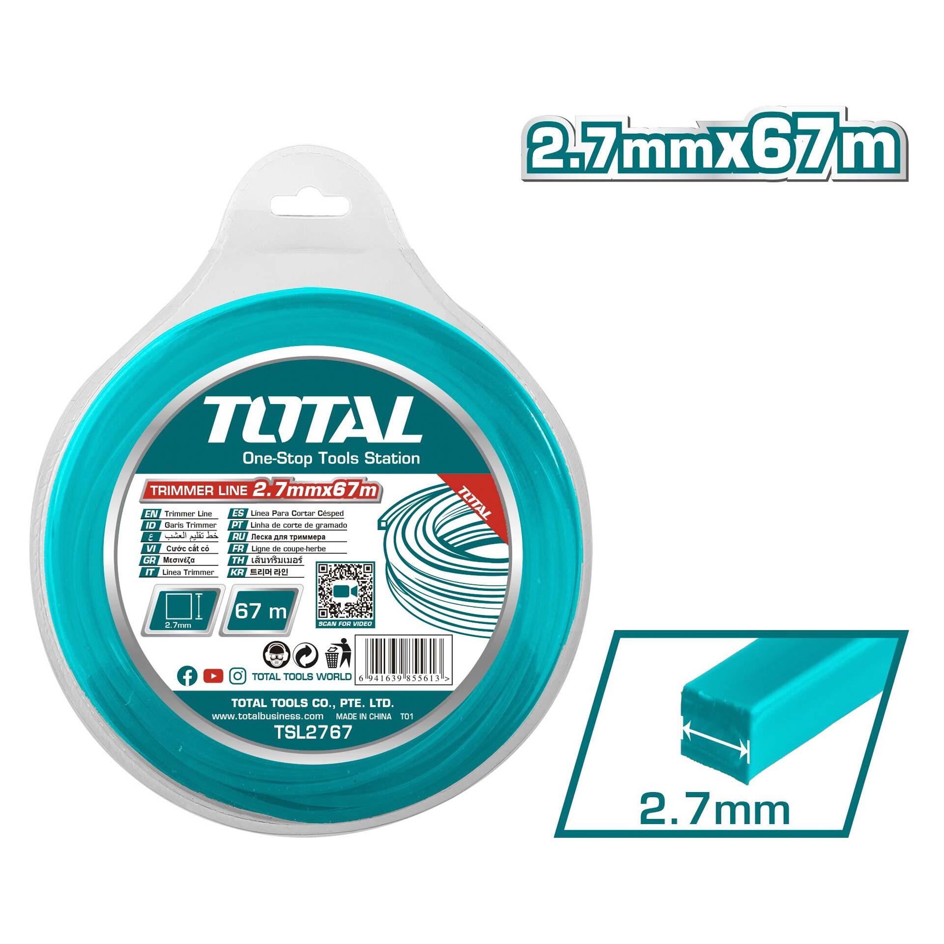 TSL2767 TOTAL ΜΕΣΙΝΕΖΑ ΤΕΤΡΑΓΩΝΗ 2.7mm - 67m (TSL2767) - Image 1