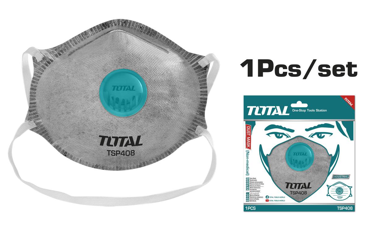 TSP408 TOTAL ΜΑΣΚΑ ΠΡΟΣΤΑΣΙΑΣ 1 ΧΡΗΣΗΣ FFP2 ΜΕ ΦΙΛΤΡΟ ΑΝΘΡΑΚΑ (TSP408) - Image 1