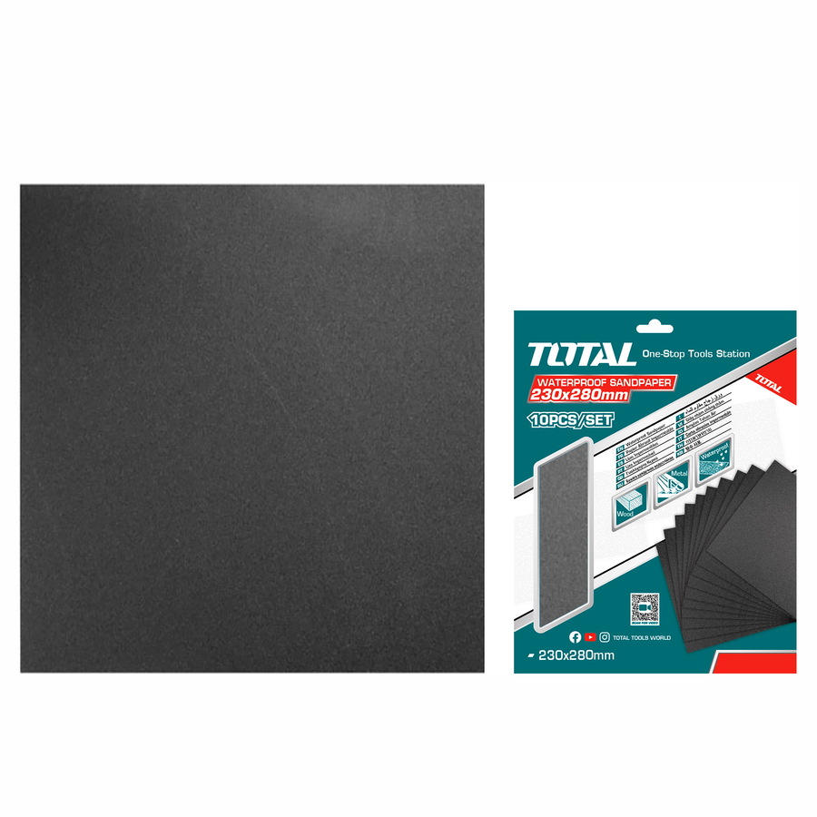 TAC7736001 TOTAL ΓΥΑΛΟΧΑΡΤΟ ΝΕΡΟΥ 230Χ280mm P360 10TEM (TAC7736001) - Image 1