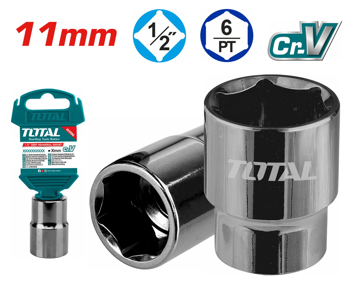 THTST12111 TOTAL ΚΑΡΥΔΑΚΙ ΕΞΑΓΩΝΟ 1/2" 11mm (THTST12111) - Image 1