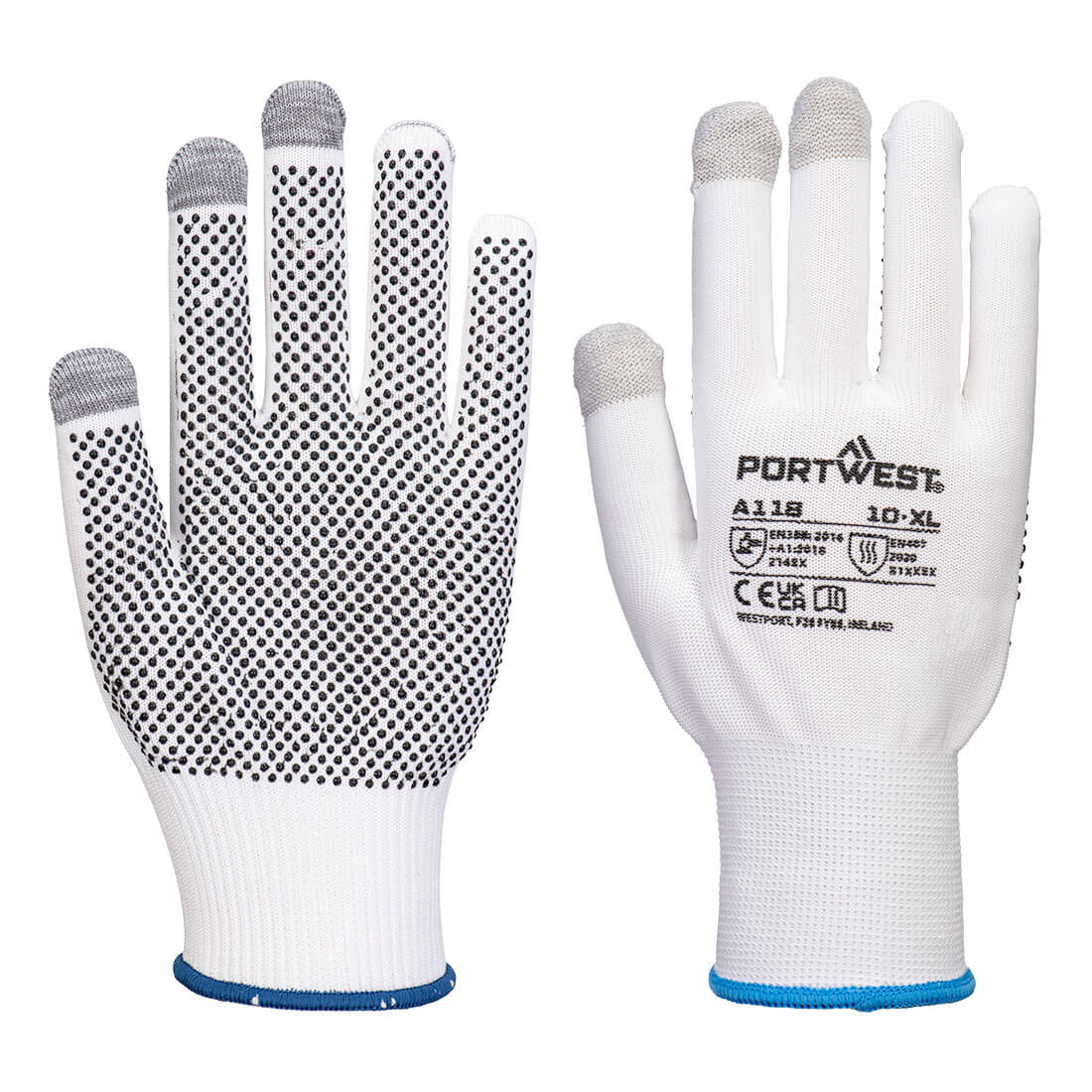 A118W7R.jpg Γάντι οθόνης αφής με κουκκίδες Grip 13 PVC (Πκτ12) - Image 1