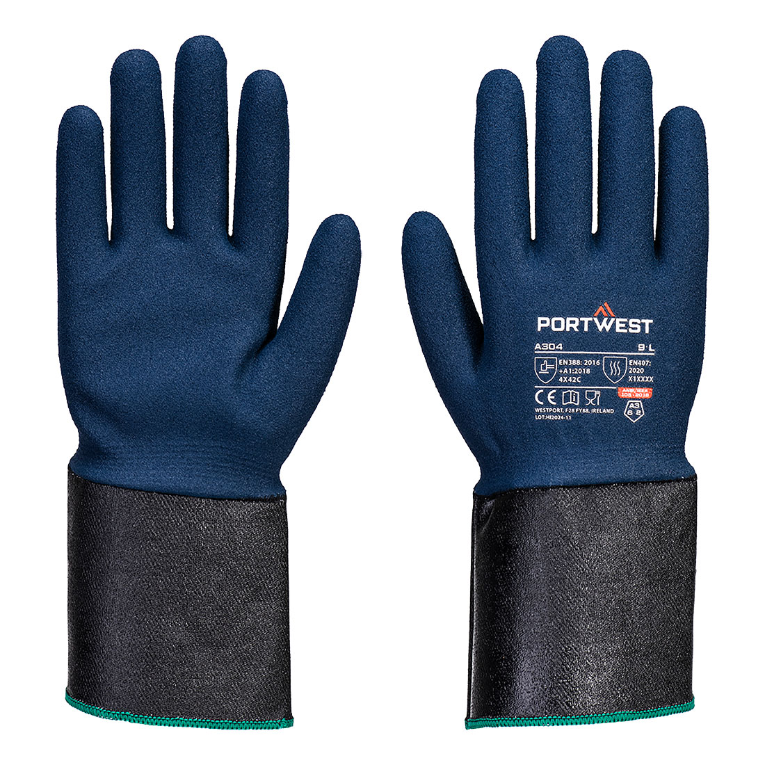 A304G4R.jpg Γάντι Grip C13 Γάντι με Αφρό Νιτριλίου με Μακριά Μανσέτα - Image 1