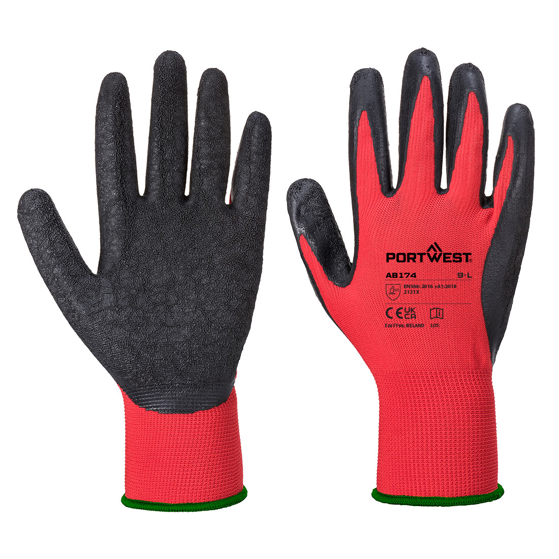 AB174R8R.jpg Flex Grip13 Latex Glove (Pk12) - Image 1
