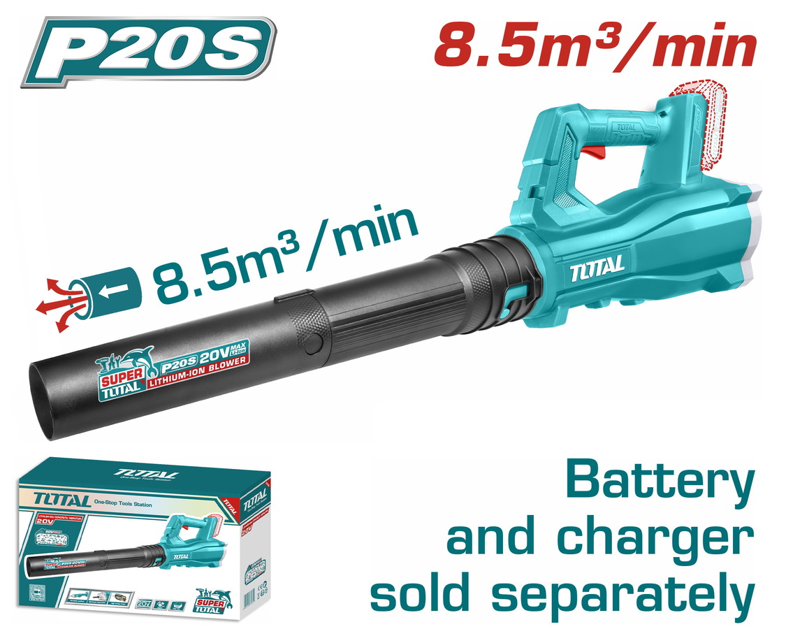 TABLI20323 TOTAL ΦΥΣΗΤΗΡΑΣ ΚΗΠΟΥ ΜΠΑΤ. Li-ion 20V ΧΩΡΙΣ ΜΠΑΤΑΡΙΑ & ΦΟΡΤΙΣΤΗ (TABLI20323) - Image 1
