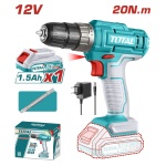 TOTAL ΔΡΑΠΑΝΟΚΑΤΣΑΒΙΔΟ ΜΠΑΤ. Li-ion 12V / 1.5Ah / 20Nm / 1 ΜΠΑΤ (TDLI1218)