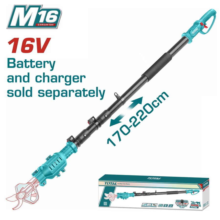 TERLI1658 TOTAL ΕΠΑΓΓ. ΠΡΟΕΚΤΑΣΗ ΜΠΑΤ. Li-ion 16V ΓΙΑ ΨΑΛΙΔΙ ΚΛΑΔΕΜΑΤΟΣ TSSLI162582E (TERLI1658) - Image 1
