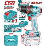 TOTAL ΕΠΑΓΓ. ΔΡΑΠ/ΒΙΔΟ ΚΡΟΥΣΤΙΚΟ ΜΠΑΤ. Li-ion 42V / 2Ah / 69Nm / 1 ΜΠΑΤ BL Motor (TIDLI426981E)