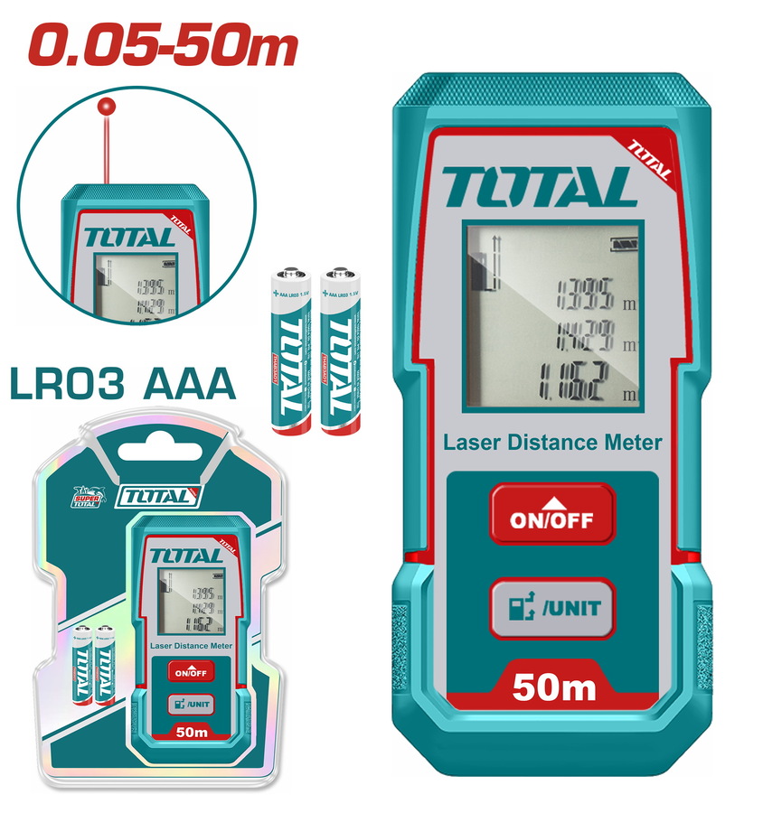 TMT55016 TOTAL ΕΠΑΓΓ. ΜΕΤΡΗΤΗΣ ΑΠΟΣΤΑΣΕΩΝ LASER 0.05 - 50m (ΤMT55016) - Image 1
