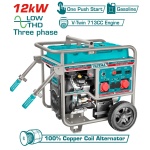 TOTAL ΕΠΑΓΓ. ΗΛΕΚΤΡΟΓΕΝΝΗΤΡΙΑ ΒΕΝΖΙΝΗΣ 12.000W ΤΡΙΦΑΣΙΚΗ (TP1150006T)