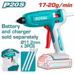 TOTAL ΠΙΣΤΟΛΙ ΚΟΛΑΣ ΜΠΑΤ. Li-ion 20V ΧΩΡΙΣ ΜΠΑΤΑΡΙΑ & ΦΟΡΤΙΣΤΗ (TGGLI2003)