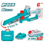 TOTAL ΕΠΑΓΓ ΣΕΤ ΑΛΥΣΟΠΡΙΟΝΟ ΚΛΑΔ ΜΠΑΤ Li-ion 20V / 6"/2Ah / 2 ΜΠΑΤ ΣΕ ΒΑΛΙΤΣΑ BL Motor (TGSLI20662E)